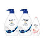  Dove Beauty Nourishing Body Wash 1000g x 2 + Freebie (Random Delivery)