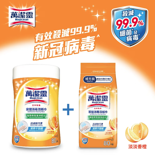 MAGICLEAN Magiclean 清潔濕紙巾橙味 （B+R）